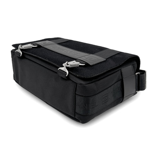CHANEL SPORTS LINE SHOULDER BAG BLACK CANVAS 90272820