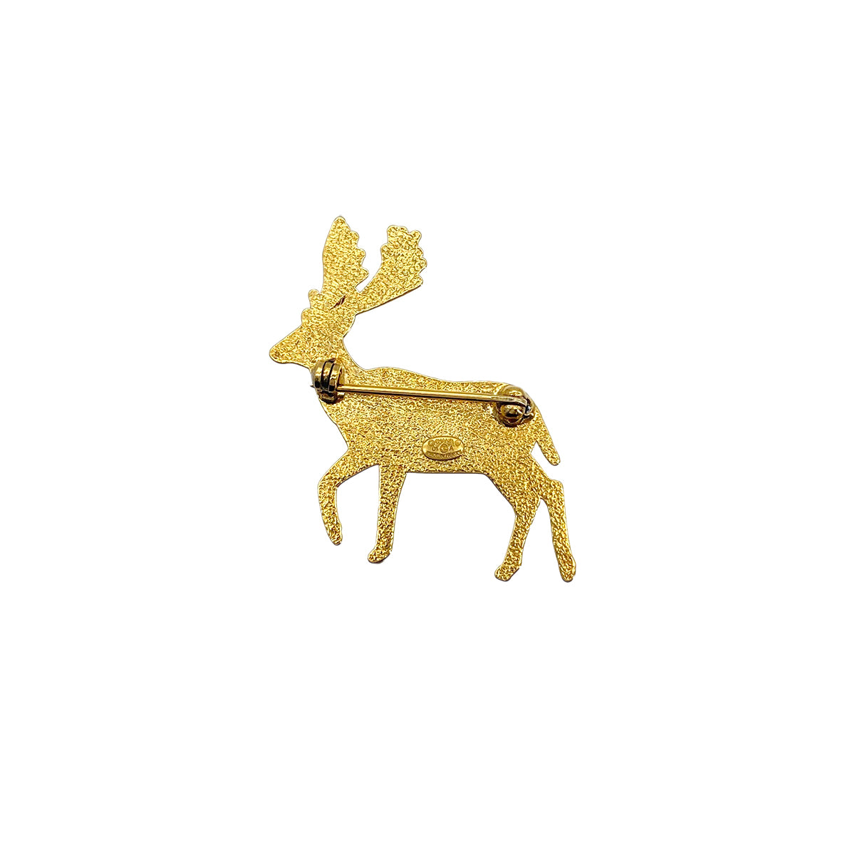 CHANEL BROOCH PEARL LOGO REINDEER ACCESSORY 01A 90272825