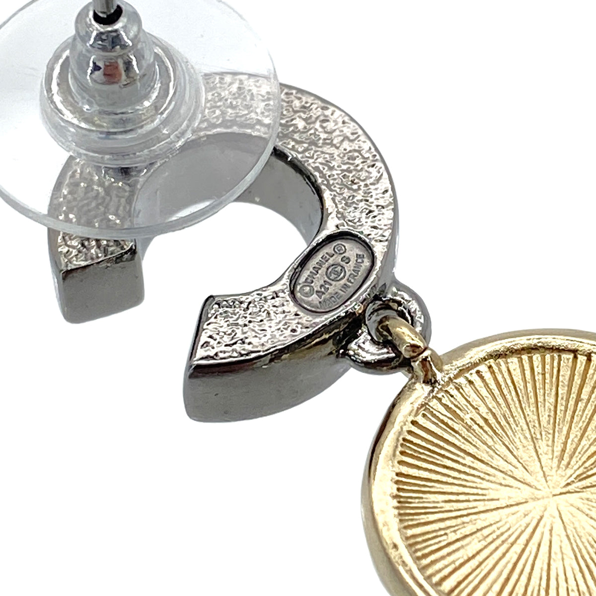 CHANEL EARRINGS SWING COCOMARK RHINESTONE ACCESSORY A21S 90272870
