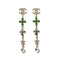 CHANEL EARRINGS COCOMARK STAR CLOVER NO.5 COLOR STONE RHINESTONE SWING ACCESSORY B23C 90272871 - PURPOSE