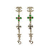 CHANEL EARRINGS COCOMARK STAR CLOVER NO.5 COLOR STONE RHINESTONE SWING ACCESSORY B23C 90272871 - PURPOSE