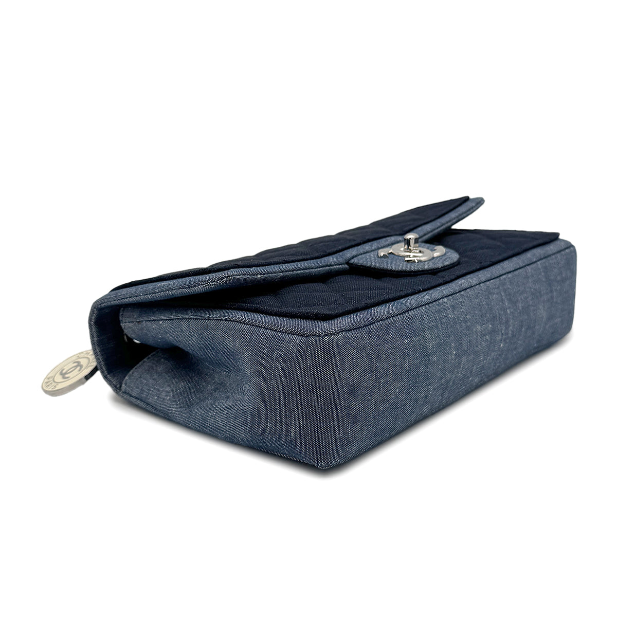 CHANEL MATELASSE CHAIN SHOULDER BAG BLUE DENIM 90272932