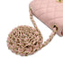 CHANEL VINTAGE MINI SQUARE 17 CHAIN SHOULDER BAG PINK LAMB SKIN 90272953 - PURPOSE