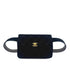 CHANEL VINTAGE COCOMARK VELOUR BELT BAG BLACK 90272955 - PURPOSE