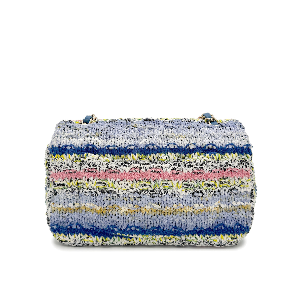 CHANEL CHAIN SHOULDER BAG MULTICOLOR TWEED 90272956