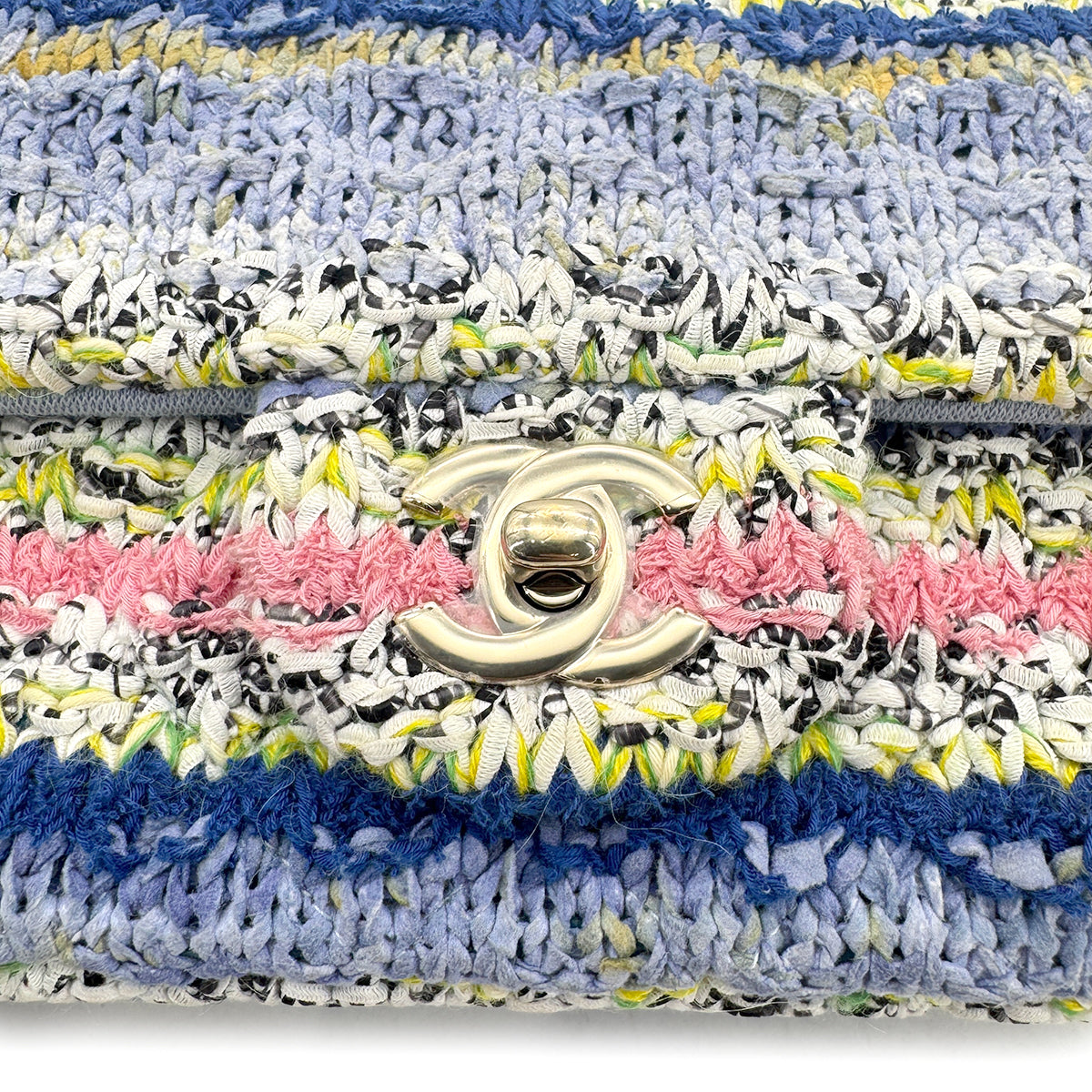 CHANEL CHAIN SHOULDER BAG MULTICOLOR TWEED 90272956
