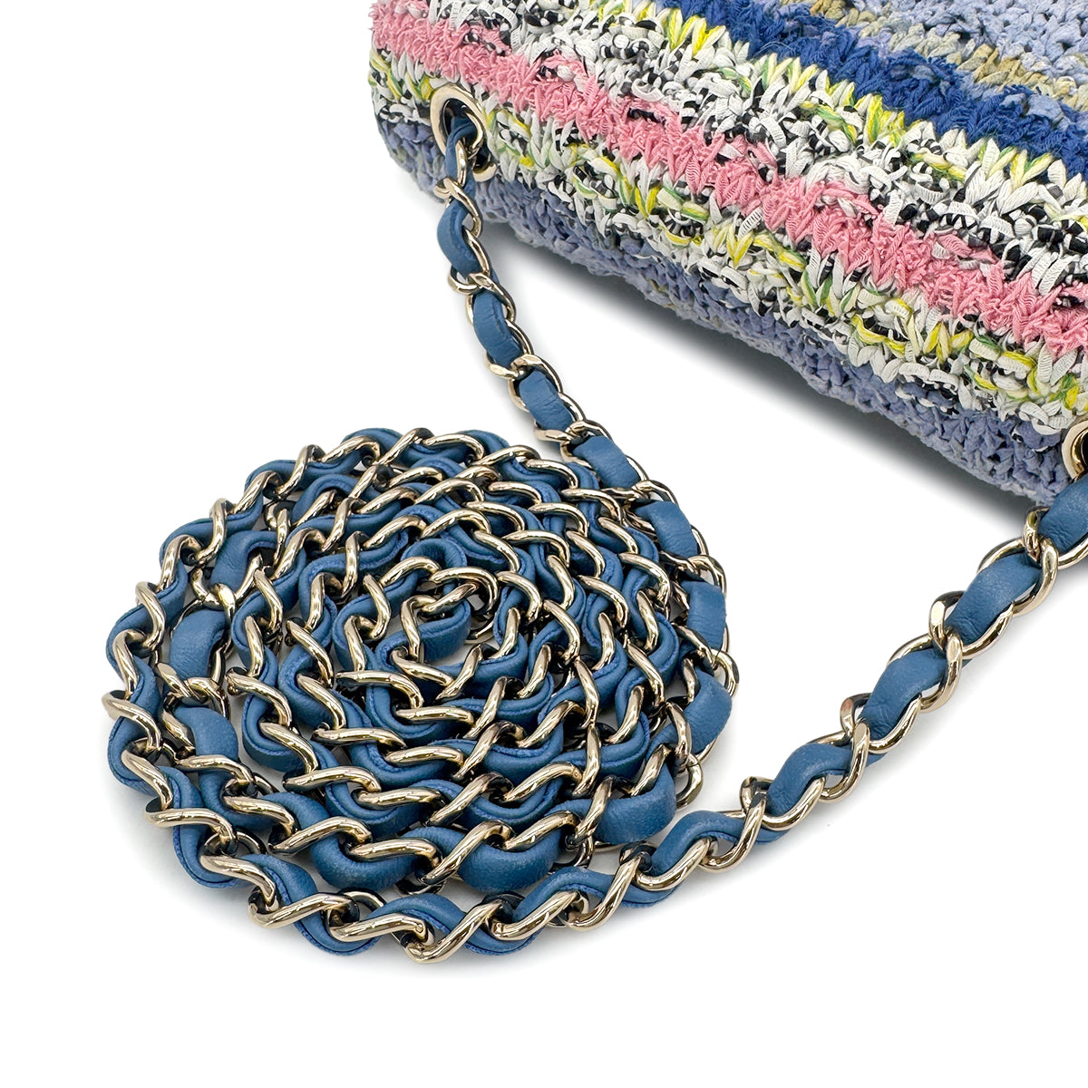 CHANEL CHAIN SHOULDER BAG MULTICOLOR TWEED 90272956