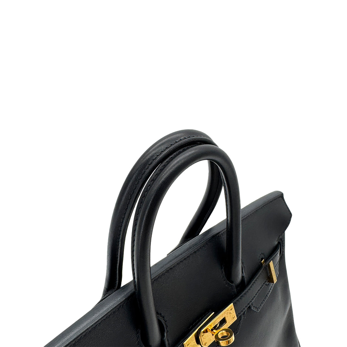 HERMES BIRKIN 25 BLACK SWIFT HAND BAG □R GHW 90272967