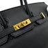HERMES BIRKIN 25 BLACK SWIFT HAND BAG □R GHW 90272967 - PURPOSE