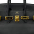 HERMES BIRKIN 25 BLACK SWIFT HAND BAG □R GHW 90272967 - PURPOSE