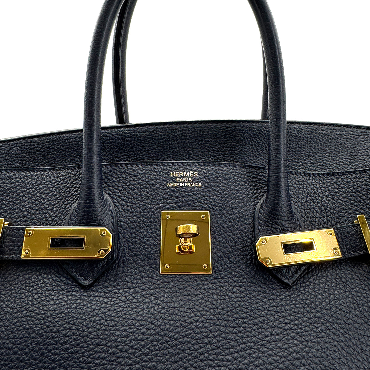 HERMES BIRKIN 35 BLUE NUIT TOGO HAND BAG X GHW 90272969