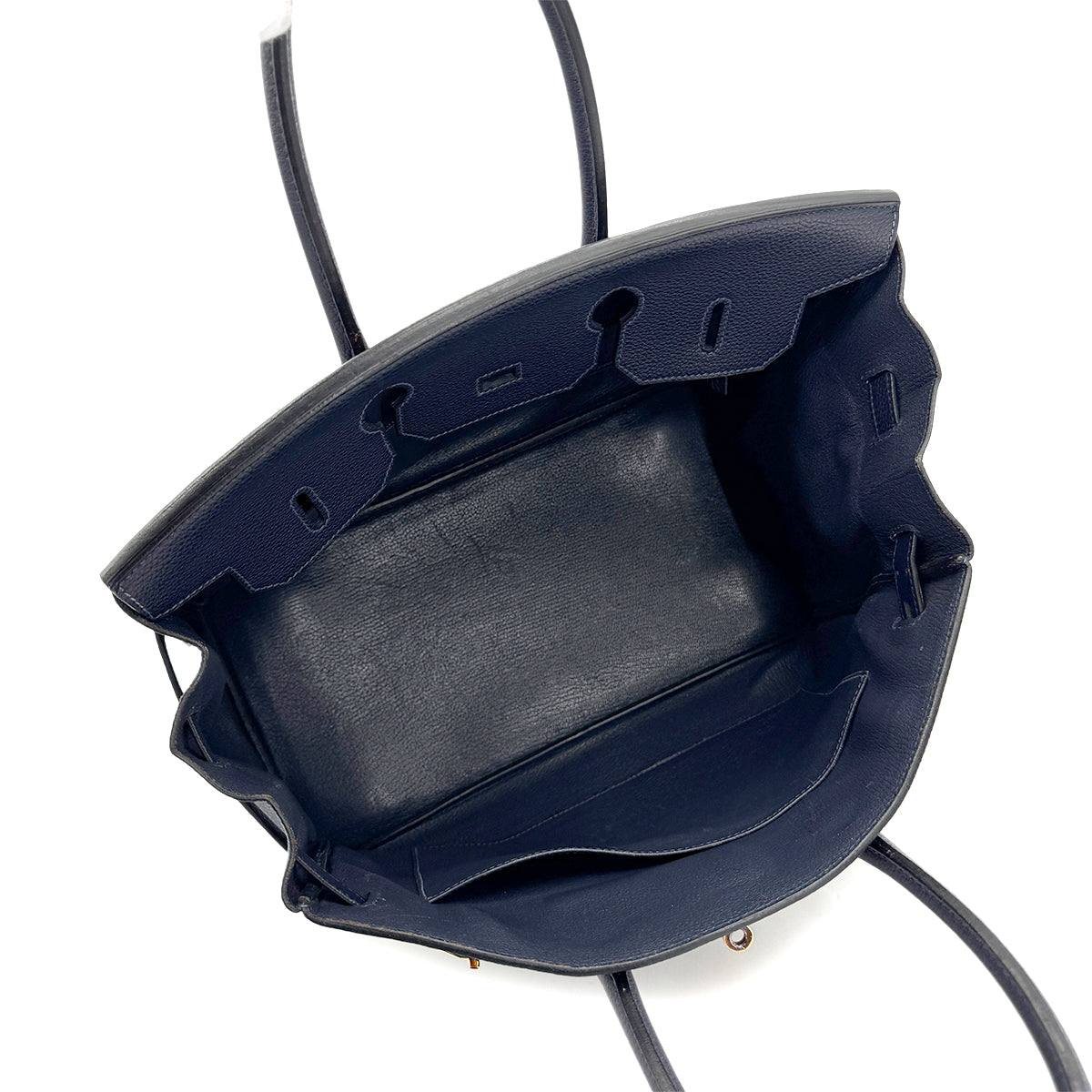 HERMES BIRKIN 35 BLUE NUIT TOGO HAND BAG X GHW 90272969