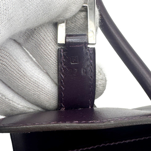 HERMES DRUG2 27 RAISIN BOX CALF HAND BAG □F SHW 90272984 - PURPOSE