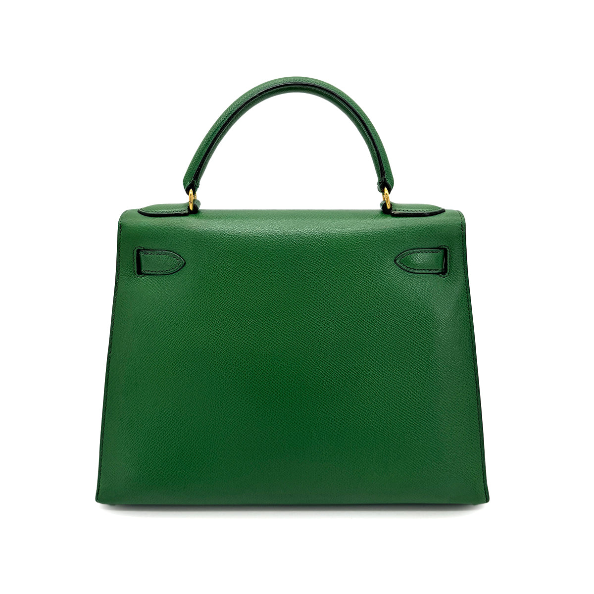 HERMES KELLY 28 SELLIER GREEN COUCHEVEL HAND SHOULDER BAG 〇X GHW 90272987