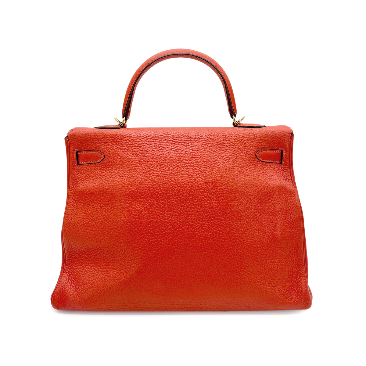 HERMES KELLY 35 RETOURNE ROUGE PIVOINE TAURILLON CLEMENCE HAND SHOULDER BAG □R GHW 90272995