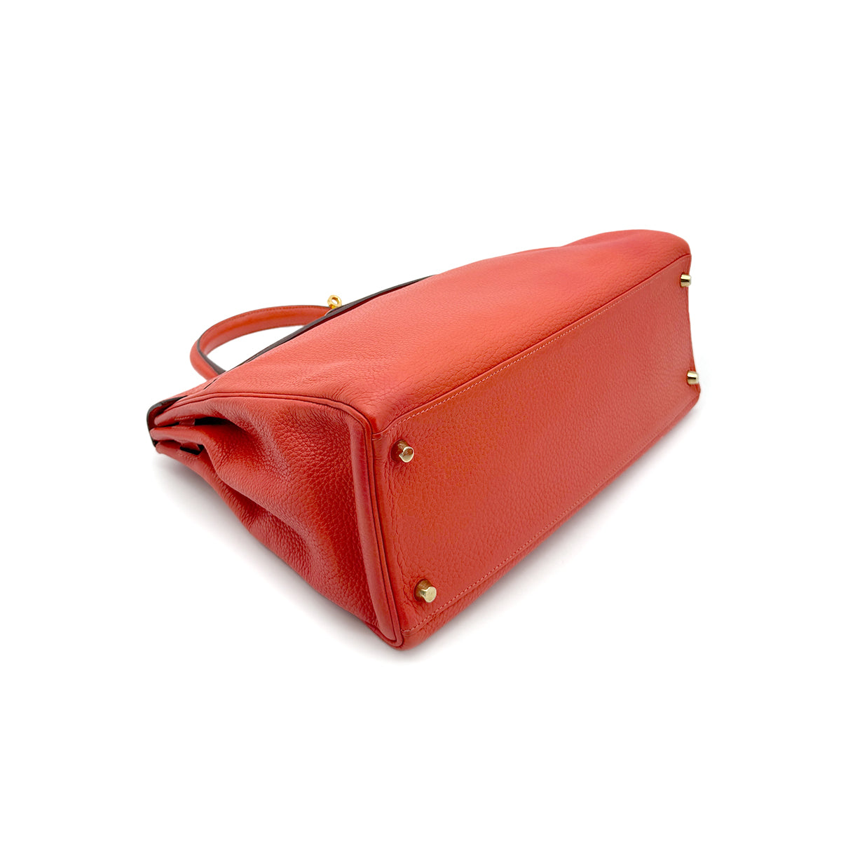 HERMES KELLY 35 RETOURNE ROUGE PIVOINE TAURILLON CLEMENCE HAND SHOULDER BAG □R GHW 90272995