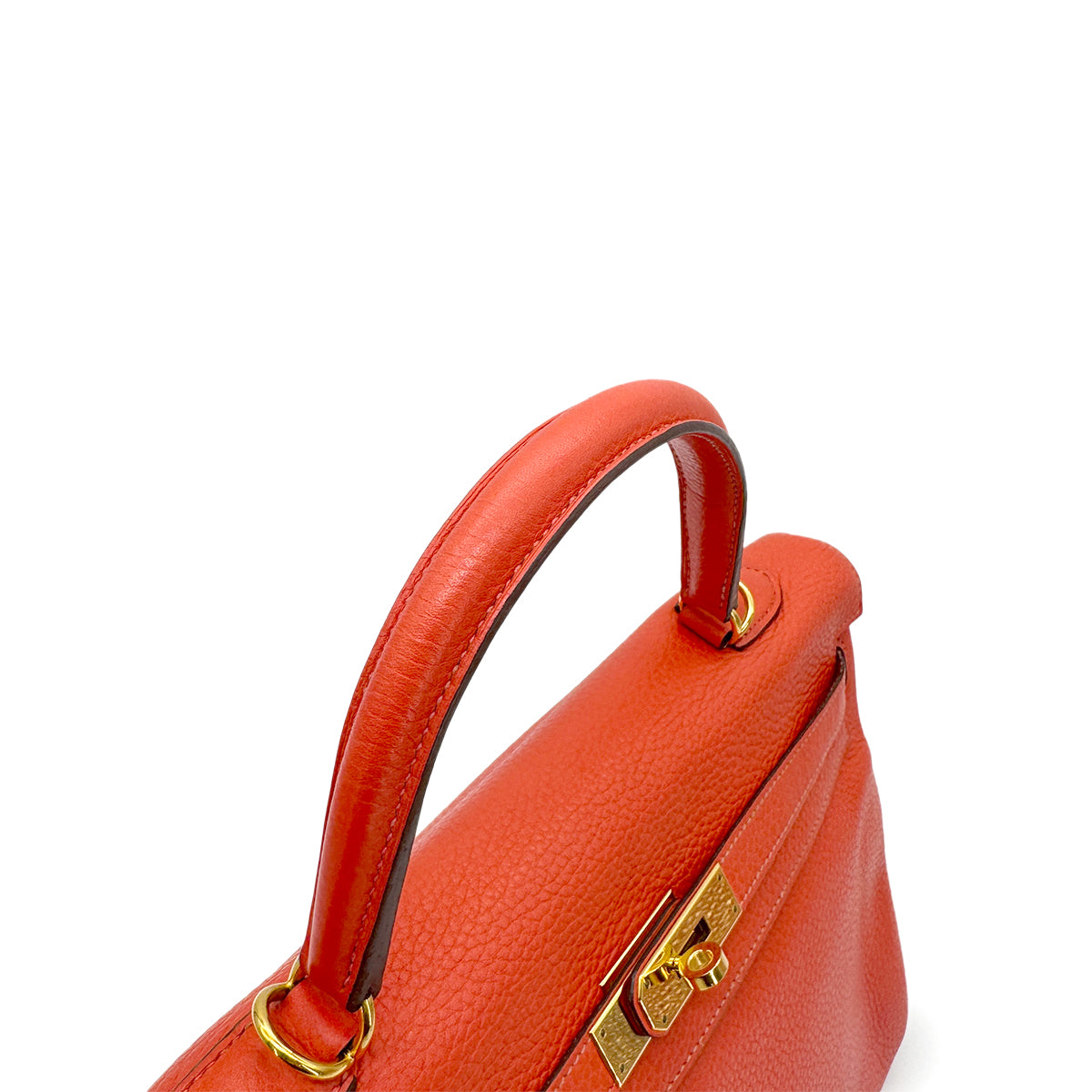 HERMES KELLY 35 RETOURNE ROUGE PIVOINE TAURILLON CLEMENCE HAND SHOULDER BAG □R GHW 90272995