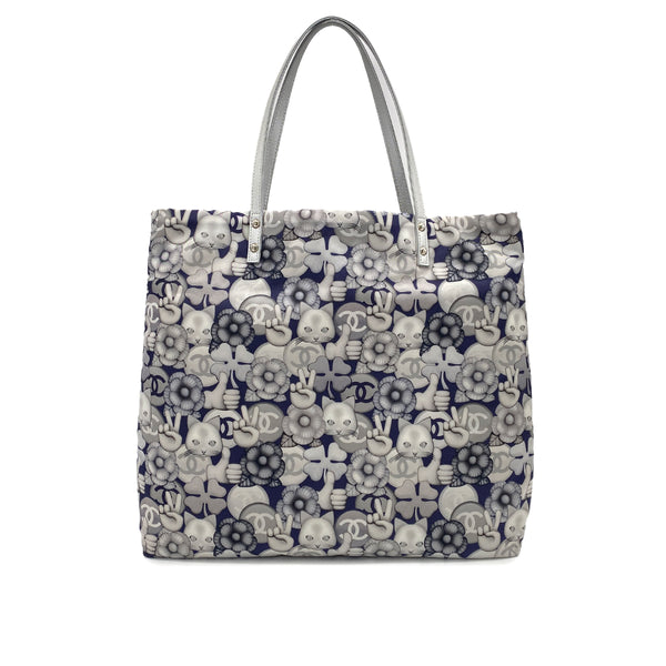 CHANEL CHOUPETTE CAT PRINT TOTE BAG GRAY 90273008 - PURPOSE
