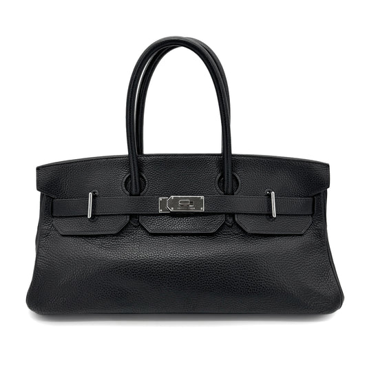 HERMES SHOULDER BIRKIN 42 BLACK TAURILLON CLEMENCE HAND BAG □I SHW 90273019