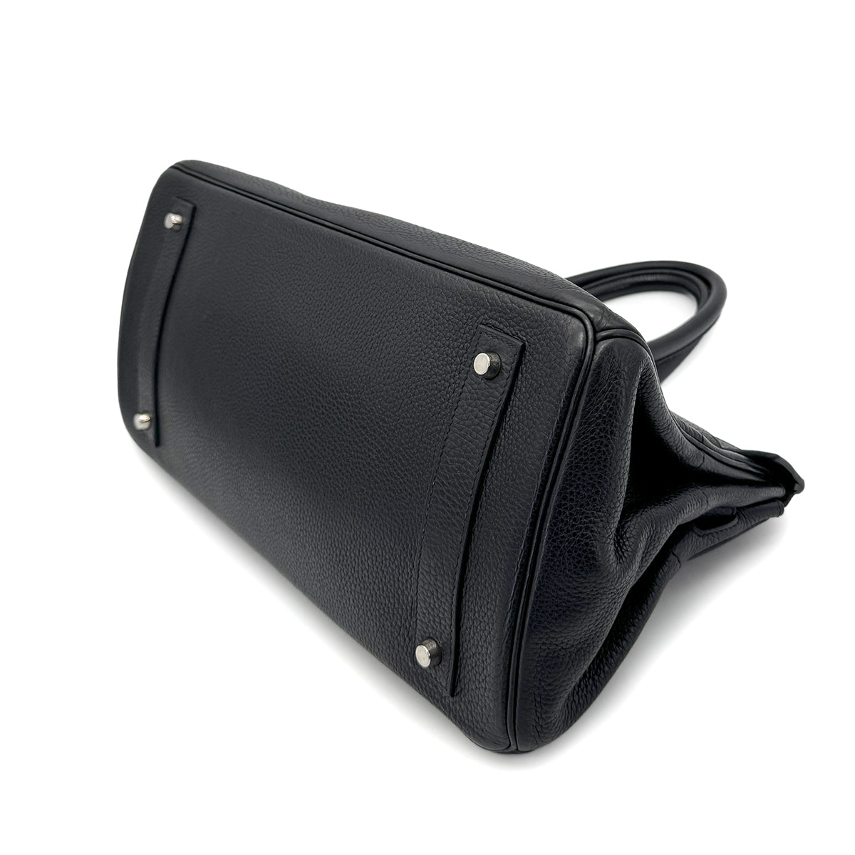 HERMES SHOULDER BIRKIN 42 BLACK TAURILLON CLEMENCE HAND BAG □I SHW 90273019