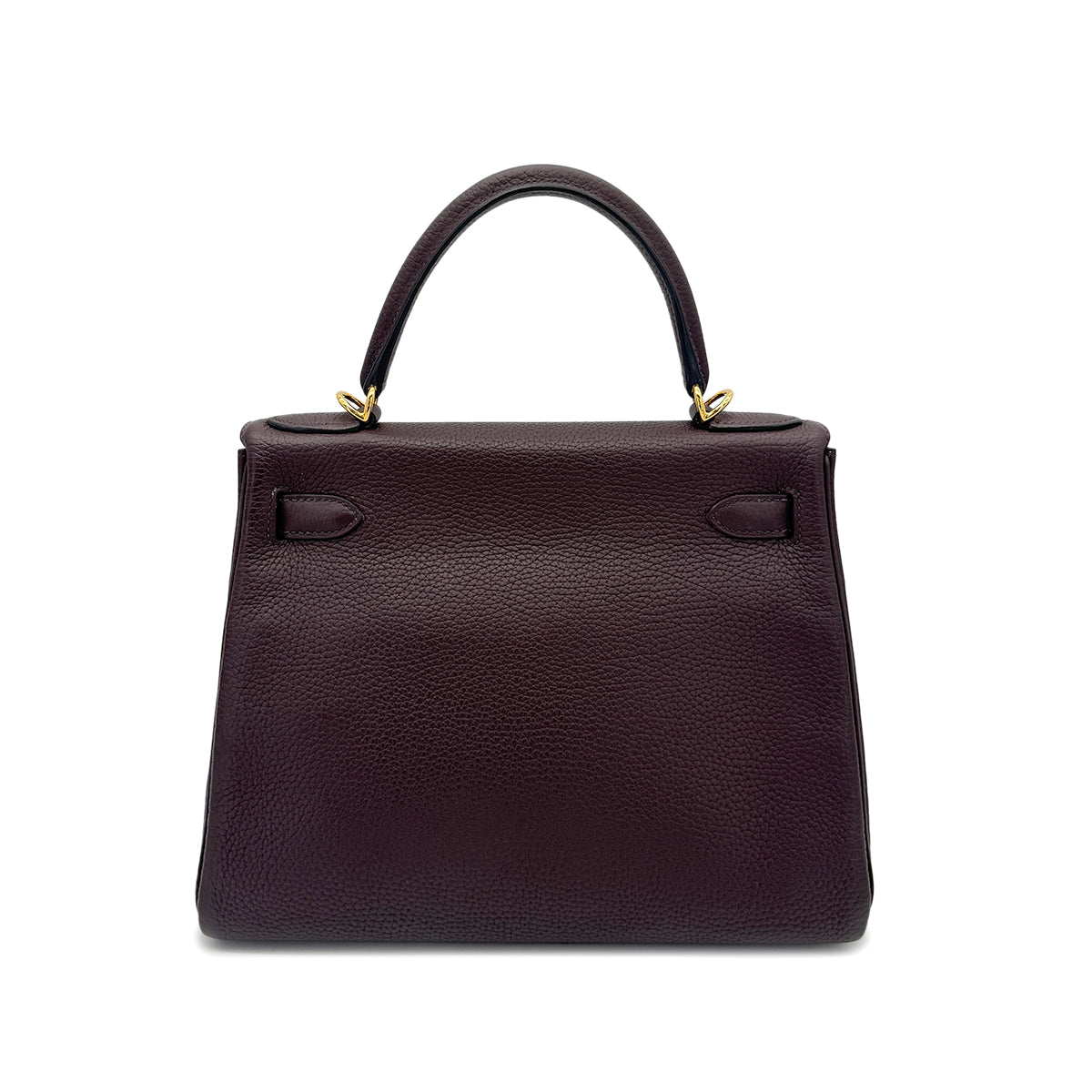 HERMES KELLY 28 RETOURNE ROUGE SELLIER TOGO HAND SHOULDER BAG Z GHW 90273063