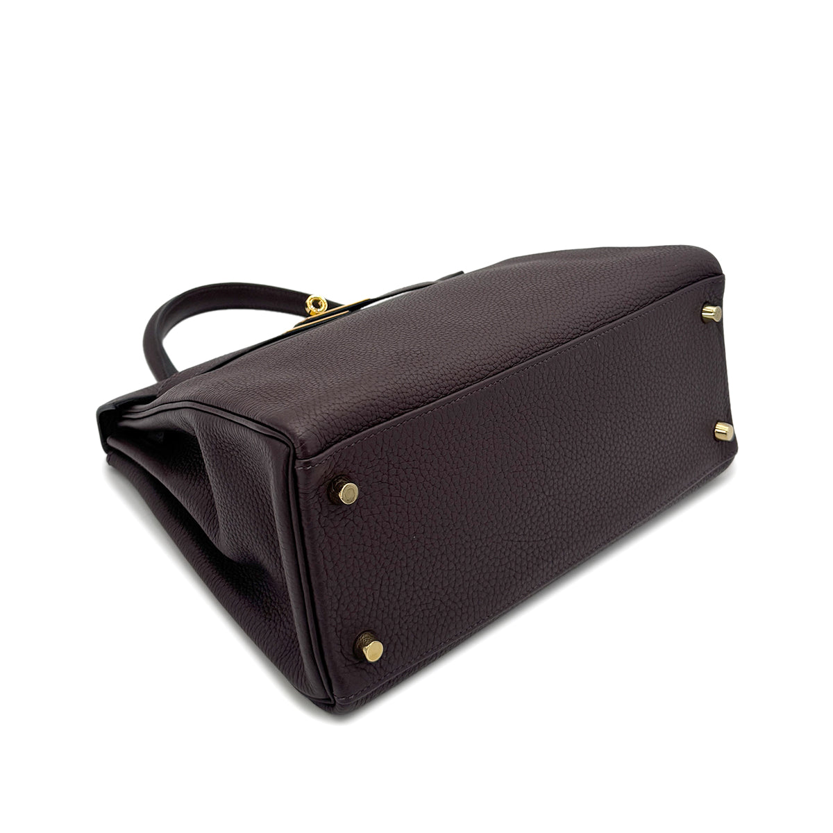 HERMES KELLY 28 RETOURNE ROUGE SELLIER TOGO HAND SHOULDER BAG Z GHW 90273063