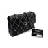 CHANEL VINTAGE WILD STITCH CHAIN SHOULDER BAG BLACK LEATHER 90273066 - PURPOSE