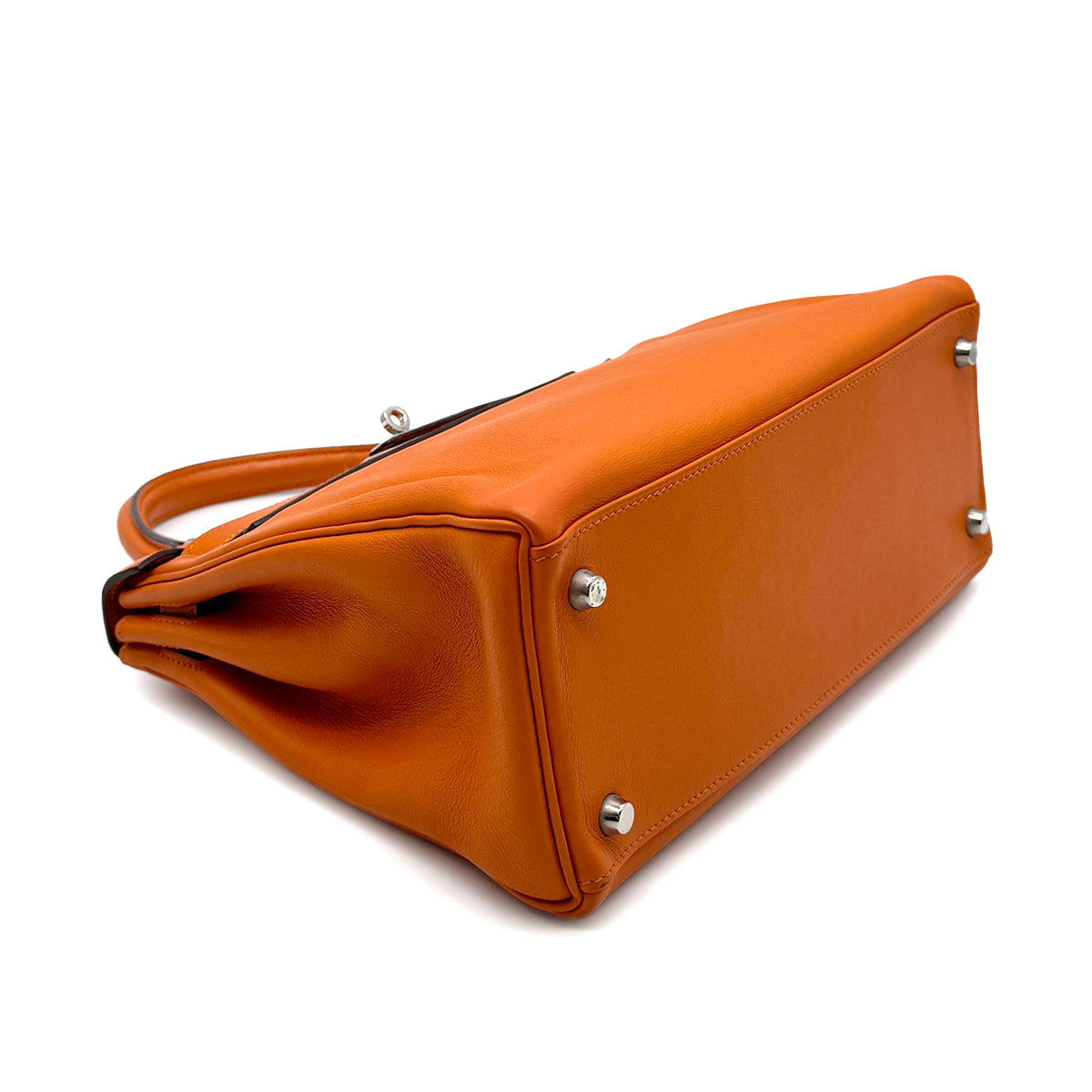 HERMES KELLY 28 RETOURNE ORANGE VEAU GULLIVER HAND SHOULDER BAG □I SHW 90273069
