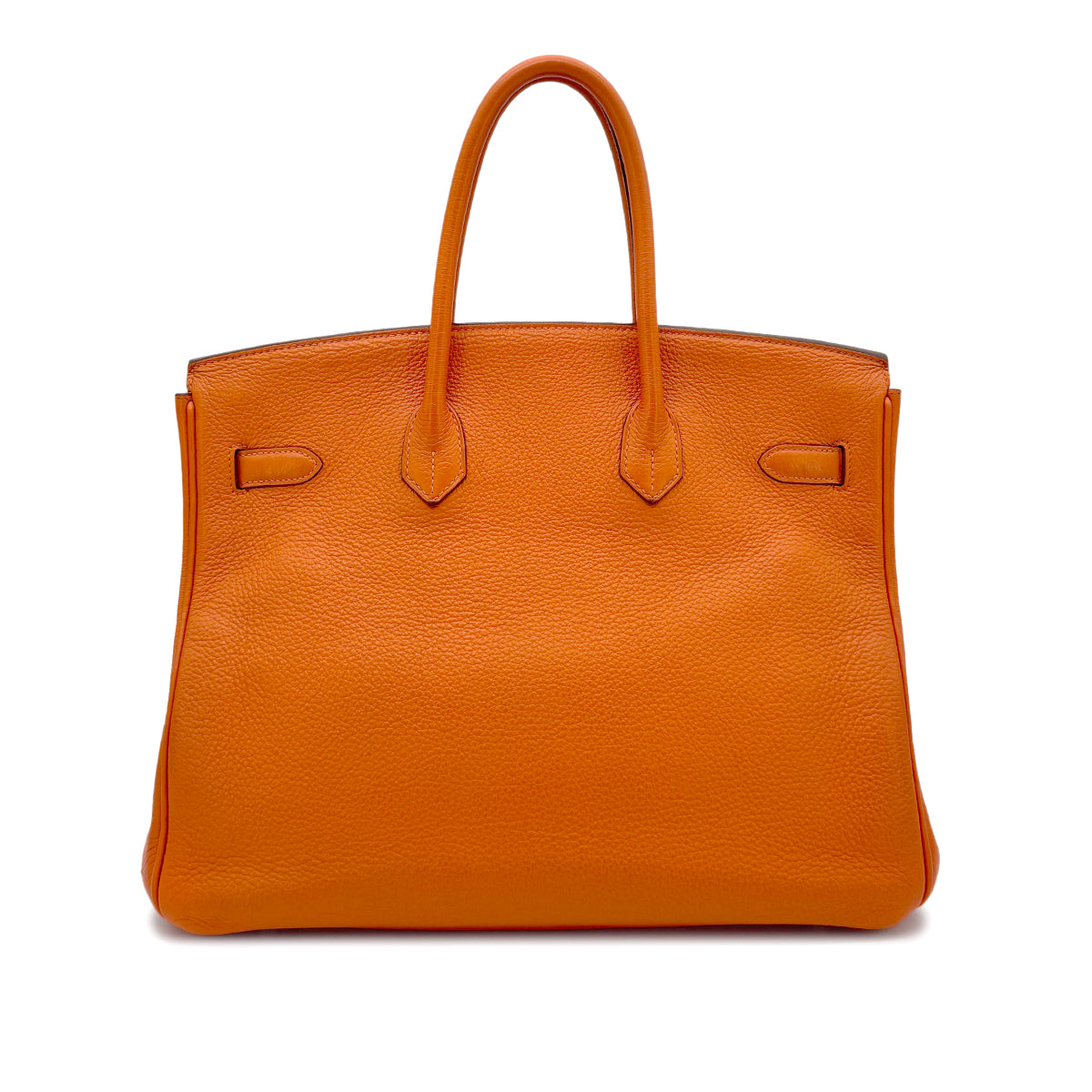 HERMES BIRKIN 35 ORANGE TOGO HAND BAG □N SHW 90273070