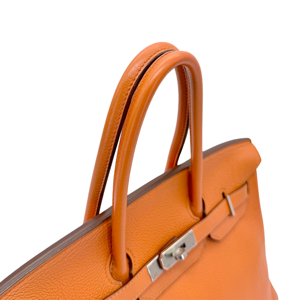 HERMES BIRKIN 35 ORANGE TOGO HAND BAG □N SHW 90273070