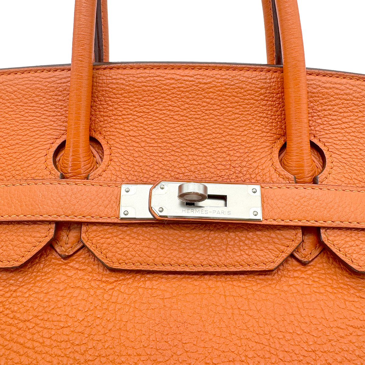 HERMES BIRKIN 35 ORANGE TOGO HAND BAG □N SHW 90273070