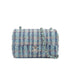 CHANEL MINI MATELASSE CHAIN SHOULDER BAG BLUE TWEED 90273071 - PURPOSE