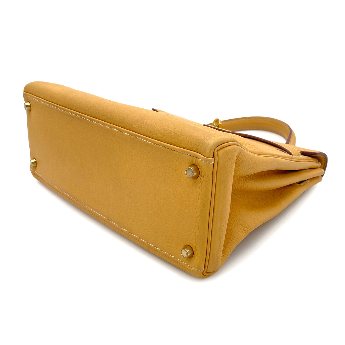 HERMES KELLY 32 RETOURNE NATURAL FJORD HAND SHOULDER BAG □B GHW 90273075