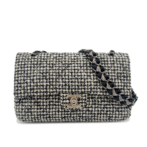 CHANEL MATELASSE CHAIN SHOULDER BAG BLACK TWEED 90273077 - PURPOSE