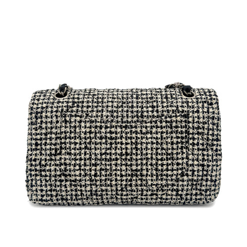 CHANEL MATELASSE CHAIN SHOULDER BAG BLACK TWEED 90273077 - PURPOSE