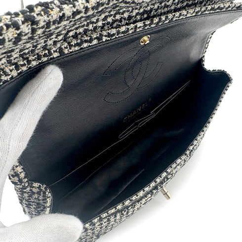 CHANEL MATELASSE CHAIN SHOULDER BAG BLACK TWEED 90273077 - PURPOSE
