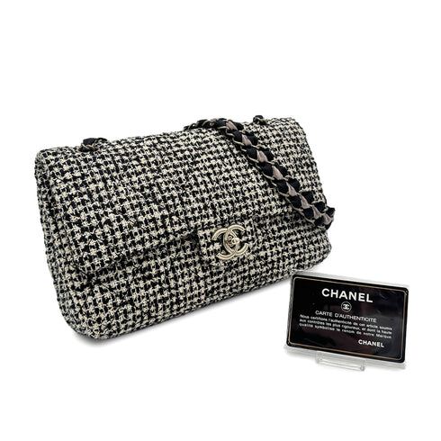 CHANEL MATELASSE CHAIN SHOULDER BAG BLACK TWEED 90273077 - PURPOSE