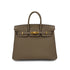 HERMES BIRKIN 25 VERSO TOUNDRA GRIS PERLE TOGO HAND BAG W GHW 90273375 - PURPOSE