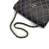 CHANEL VINTAGE WILD STITCH CHAIN SHOULDER BAG BLACK LEATHER 90273376 - PURPOSE