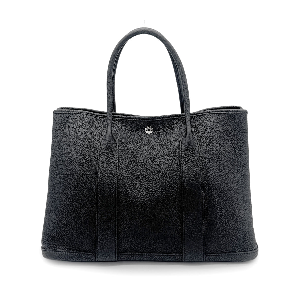 HERMES GARDEN PARTY PM BLACK VEAU NEGONDA TOTE BAG D 90273383