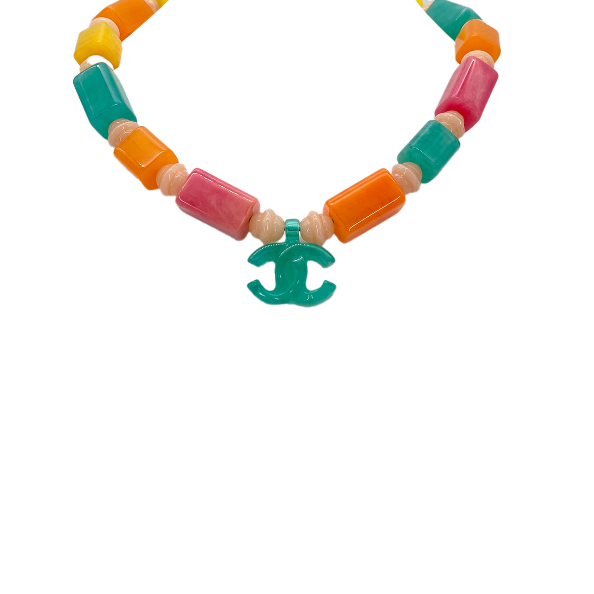 CHANEL NECKLACE COCOMARK BEADS MULTI COLOR 04P 90273391