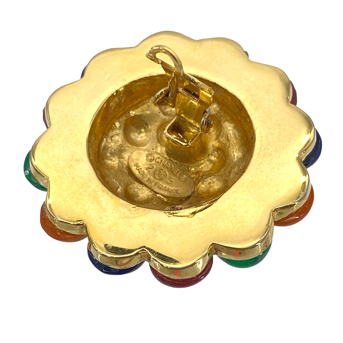 CHANEL VINTAGE EARRINGSCOCOMARK COLOR STONE ACCESSORY 25 90273413