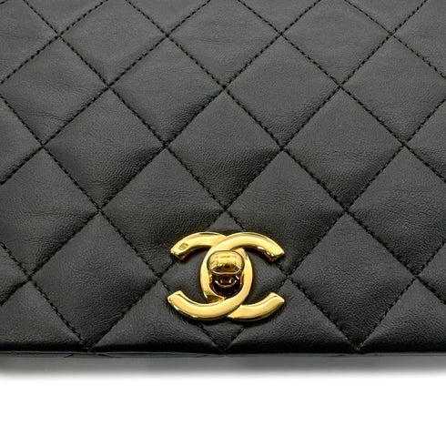 CHANEL VINTAGE FULL FLAP CHAIN SHOULDER BAG KHAKI LAMB SKIN 90273869 - PURPOSE
