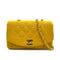 CHANEL VINTAGE DIANA SMALL CHAIN SHOULDER BAG YELLOW LINEN 90273870 - PURPOSE