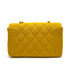 CHANEL VINTAGE DIANA SMALL CHAIN SHOULDER BAG YELLOW LINEN 90273870 - PURPOSE