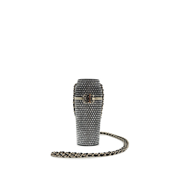 CHANEL LIP CASE CHAIN SHOULDER BAG COCOMARK RHINESTONE BLACK B21V 90273874 - PURPOSE