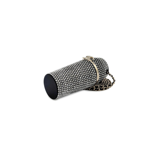 CHANEL LIP CASE CHAIN SHOULDER BAG COCOMARK RHINESTONE BLACK B21V 90273874 - PURPOSE