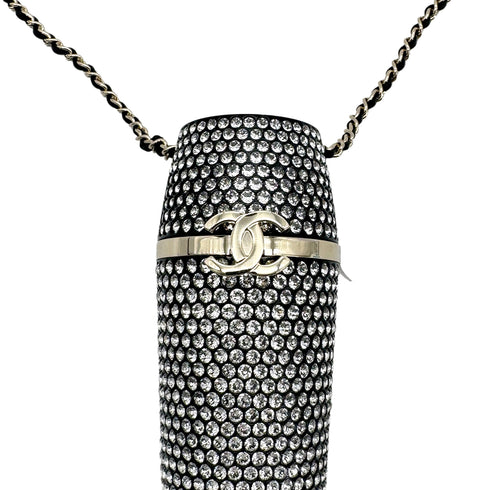 CHANEL LIP CASE CHAIN SHOULDER BAG COCOMARK RHINESTONE BLACK B21V 90273874 - PURPOSE