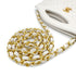 CHANEL VINTAGE 2WAY HAND CHAIN SHOULDER BAG WHITE LAMB SKIN 90273879 - PURPOSE