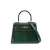 HERMES MINI KELLY SELLIER GREEN LIZARD HAND SHOULDER BAG 〇T GHW 90273881
